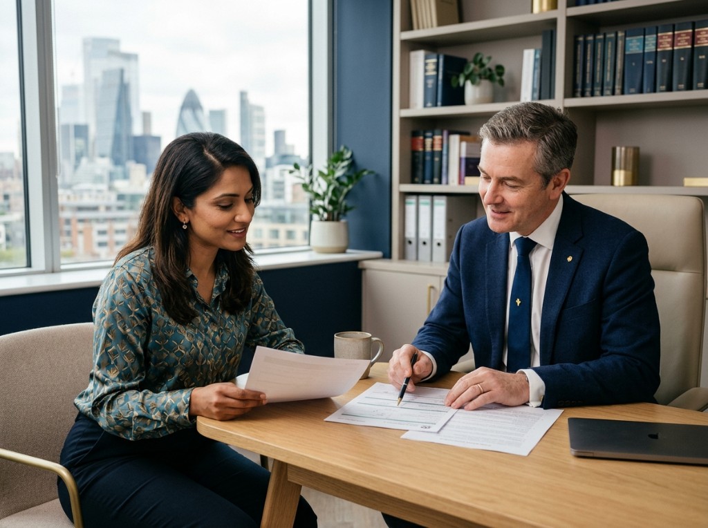 Abbey Solicitors advisors reviewing a case together